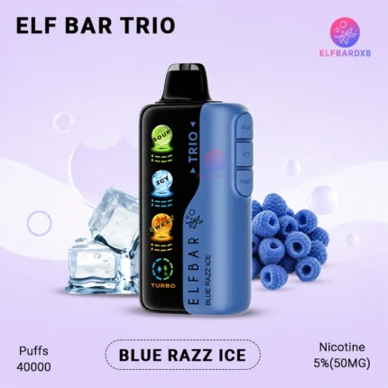 ELFBAR Trio Blue Razz Ice 40000 Puffs Disposable Vape