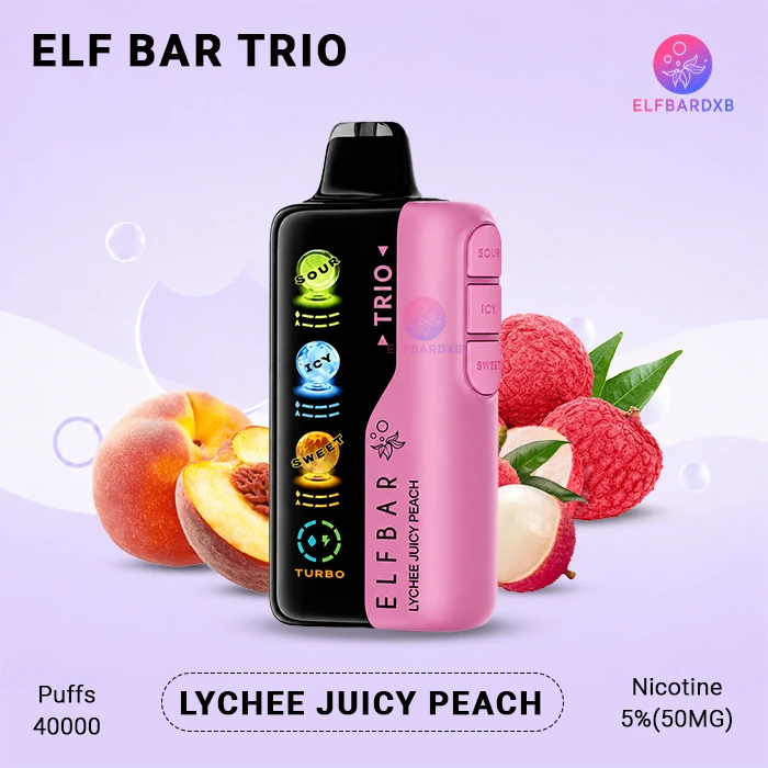 ELFBAR Trio Lychee Juicy Peach
