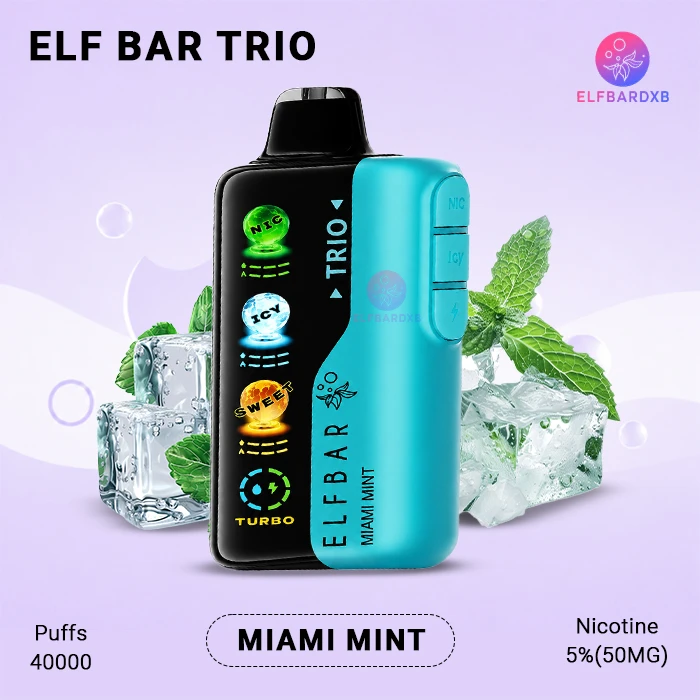 ELFBAR Trio Miami Mint 40000 Puffs Vape | UAE