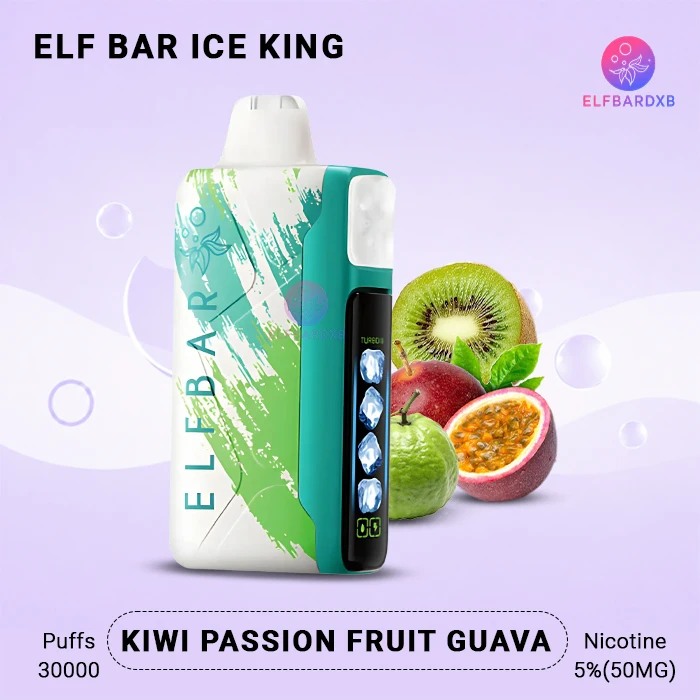 ELFBAR Kiwi Passion Fruit Guava Ice King 30000 Puffs