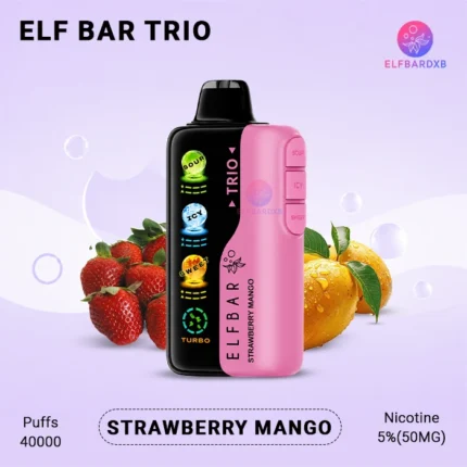 ELFBAR Trio Strawberry Mango 40000 Puffs Disposable Vape