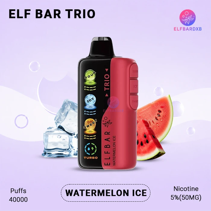 ELFBAR Trio Watermelon Ice 40000 Puffs Disposable